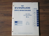 1969 Evinrude Service Book.