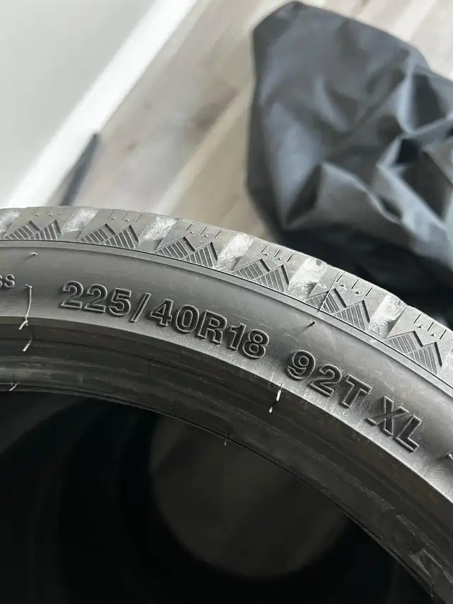 Winter Tires 225/40R18 – No Rims – Great Condition in Tires & Rims in City of Halifax - Image 3
