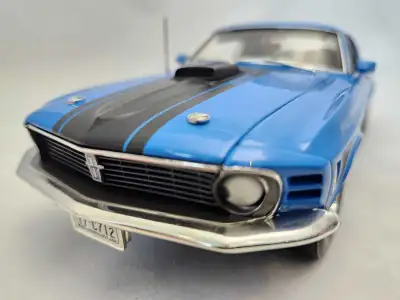1970 Ford Mustang Sidewinder Special 351 Grabber Blue 1:18 Hwy61, View more