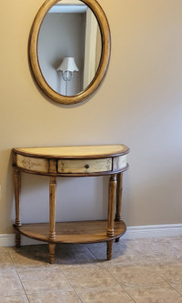 Bowring entryway table and mirror