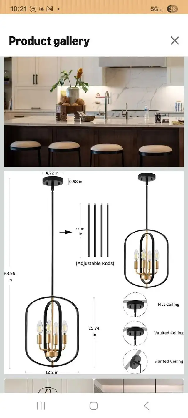 AKLMXCG Chandelier in Indoor Lighting & Fans in Kitchener / Waterloo - Image 5