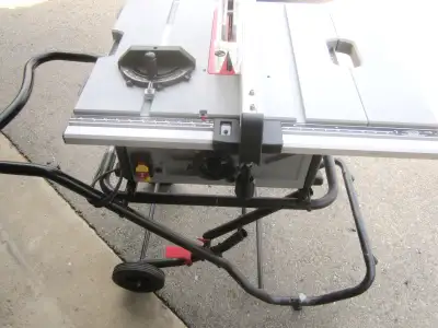 MAXIMUM 15 Amp Jobsite Table Saw with Rolling Stand, 10-in, View more