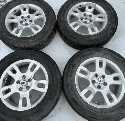 (Pictures 1-4) (4)- 17 inch Alloy rims with 5x114.3 Bolt pattern and 64.1mm Centre bore Suitable of...
