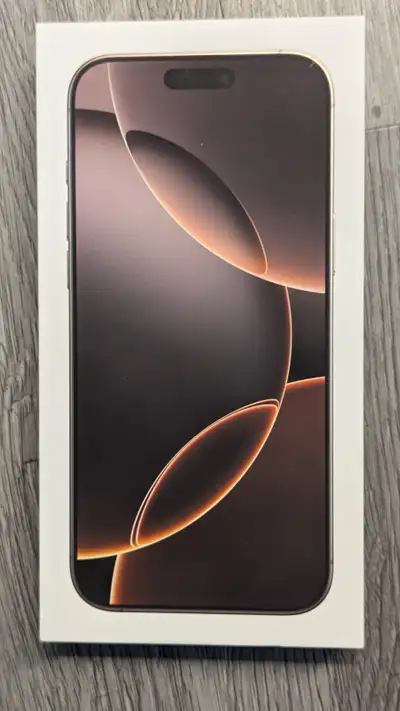 Brand new Desert iPhone 16 Pro Max 256GB - Warranty Dec 2026v, View more