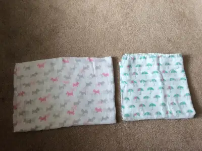 2 light, breathable blankets, View more