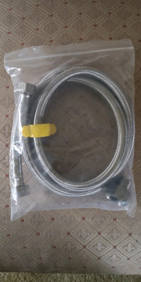   2 new Stainless steel hoses