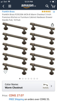 New package of 10 pull handles