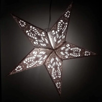 Handmade Paper Star Lights Lanterns Lantern Frozen White