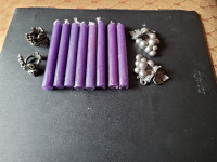 Purple Chime Candles &amp; Holders