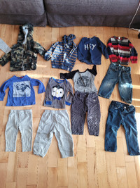Lot vêtements garçon 12 mois hiver, 29 morceaux