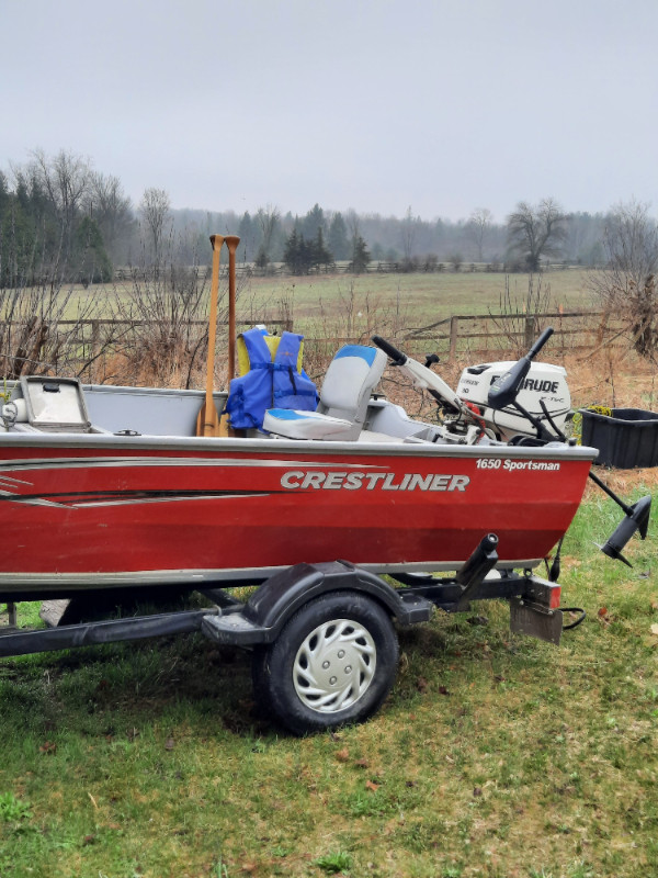 NEW PRICE! Boat, motor and trailer for Sale, excellent condition in Powerboats & Motorboats in Peterborough - Image 2