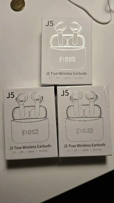 J5 true wireless earbuds -BNIB, View more