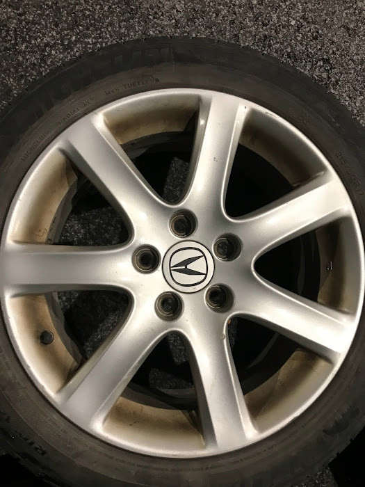 Acura TSX Rims + 215 50 17 Michelin all season Tires in Other Parts & Accessories in Markham / York Region - Image 3