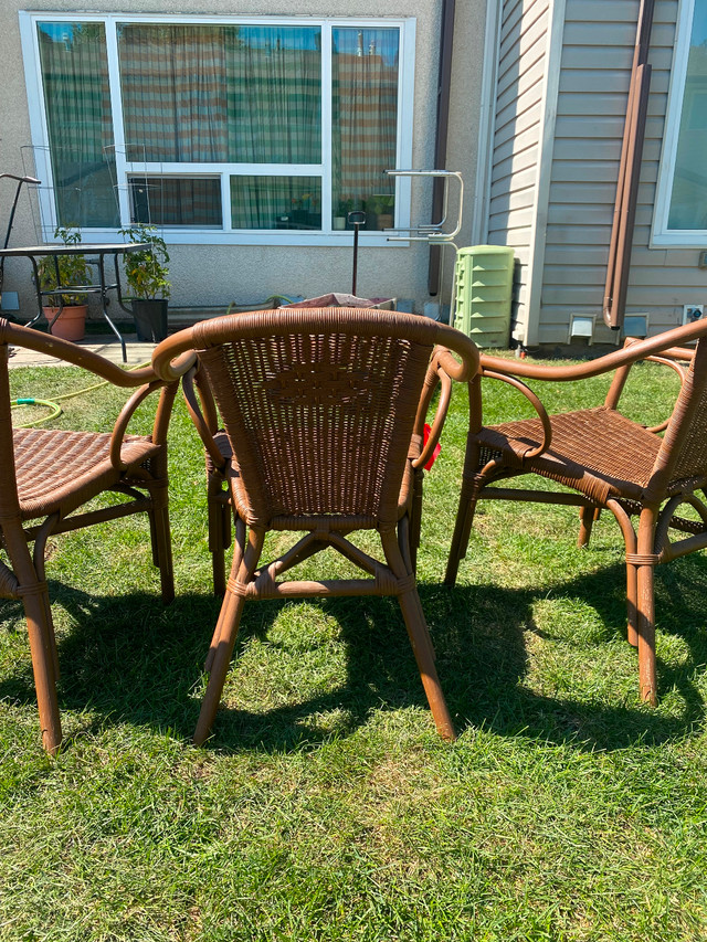 Bamboo garden chairs in Patio & Garden Furniture in Edmonton - Image 4