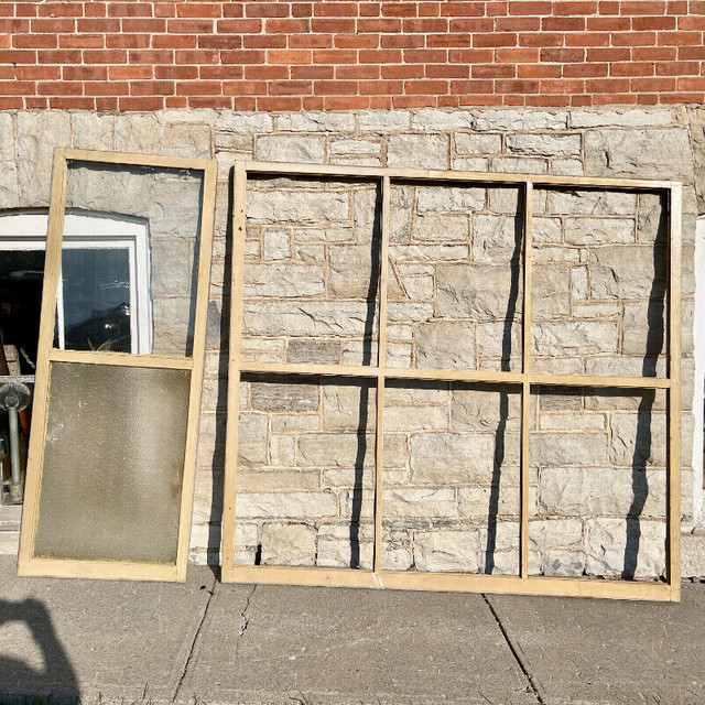 Antique Interior Windows From A Commercial Building in Arts & Collectibles in Napanee - Image 3