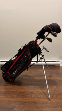 Sac golf junior golf bag and clubs