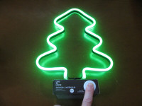 CHRISTMAS TREE DECORATION GREEN NEON/LED LIGHT NEW IN BOX