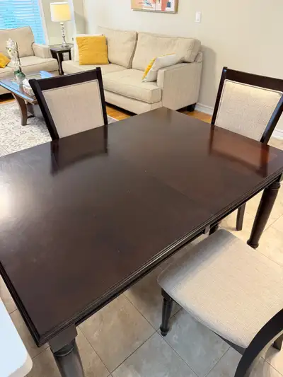 Dining table with chairs, View more