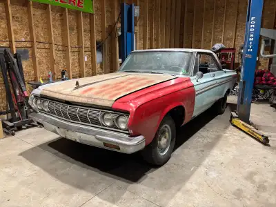 1964 Plymouth fury 2 door hard top Windsor built Canadian big block car No engine or trans Needs fro...