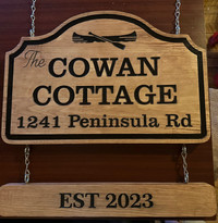 Personalized Engraved Cottage sign House Sign 