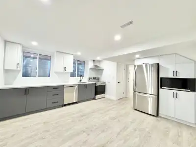 A legal, brand-new, never-lived-in 2-bedroom basement apartment is available in a quiet, family-frie...