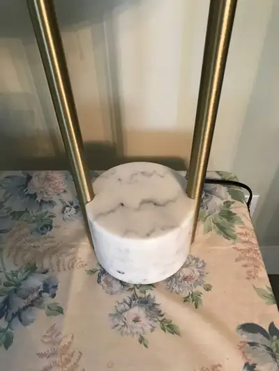 Modern design marble and brass table tabletop bedside lamp, View more