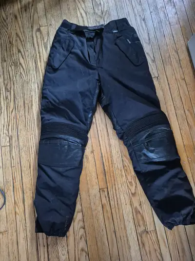 Excellent touring pants. Padded in all the right places bendable knees for comfort waterproof. Can b...