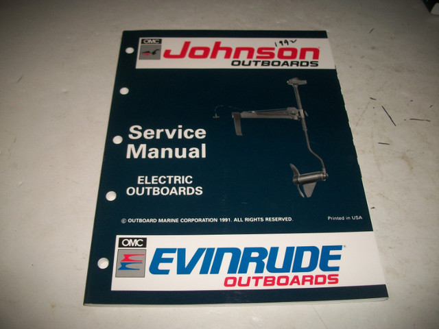 1992-1993 JOHNSON-EVINRUDE SERVICE MANUALS in Boat Parts, Trailers & Accessories in Belleville - Image 2