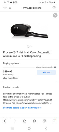 Procare 247 Hair Hair Color Automatic Aluminum Hair Foil Dispens
