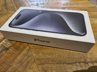 BNIB Apple iPhone 15 Pro, 128GB, Titanium Blue.