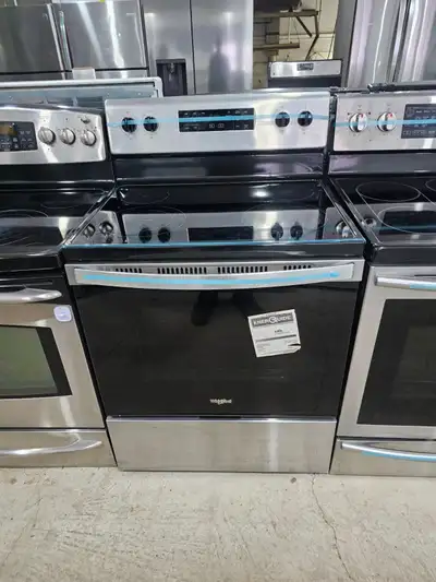CAN DELIVER Whirlpool 30" Stainless Steel Electric Ceramic Stove, View more