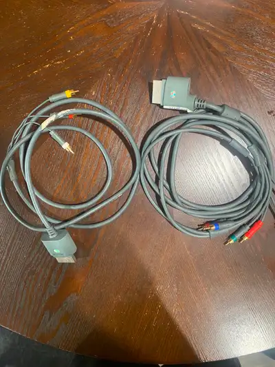2 Xbox 360 Slim Composite AV Cables, View more