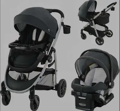 Graco 3-in-1 Stroller Set (Car Seat • Stroller • Bassinet), View more