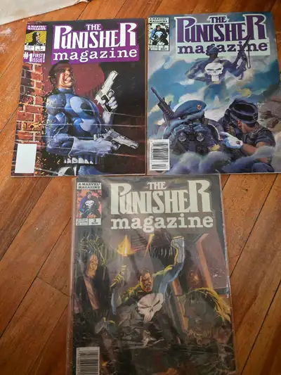 Marvel The Punisher Magazine Issues 1-3, View more