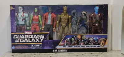 This Marvel Guardians of the Galaxy Titan Hero Series Collector Set includes six 12-inch scale actio...