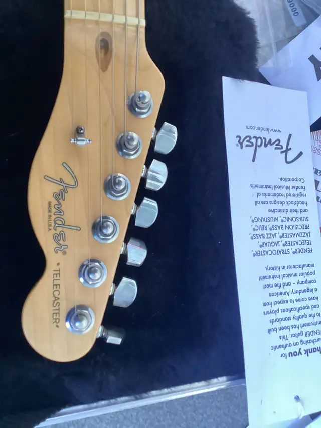 US Standard FENDER Telecaster GUITAR w/ Original Hardshell Case! in Guitars in Banff / Canmore - Image 11