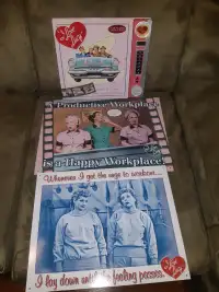 I Love Lucy Collectibles (Metal Signs & Book)