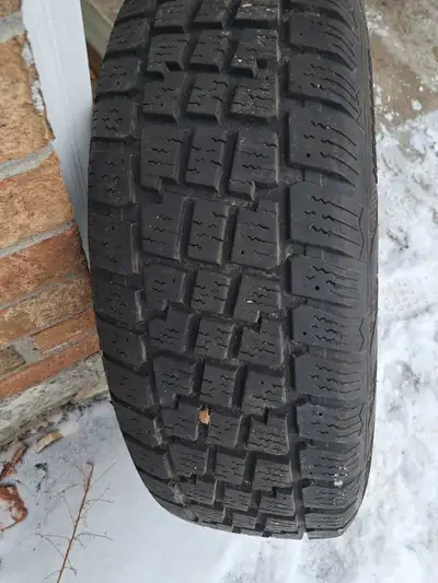 I'm selling a set of four snow tires that came off my Jeep. They're mounted on steel rims and ready...