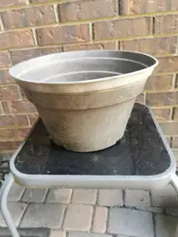 plastic plant pot. 8H, 14W,  $5