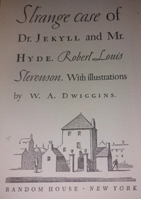 1945 Strange Case of Dr. JEKYLL Mr. HYDE HC Book STEVENSON
