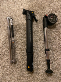 3 hand tire pumps 