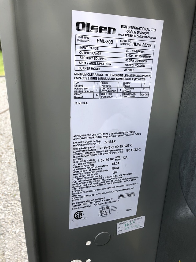 Oil furnace Heaters, Humidifiers & Dehumidifiers Kawartha Lakes Kijiji