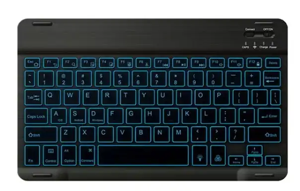 ⌨️ 10‐Inch RGB Backlit Bluetooth Keyboard in Mice, Keyboards & Webcams in Mississauga / Peel Region - Image 2