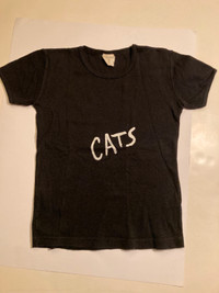 Vintage Cats the Musical T-Shirt London Black Small 1980s