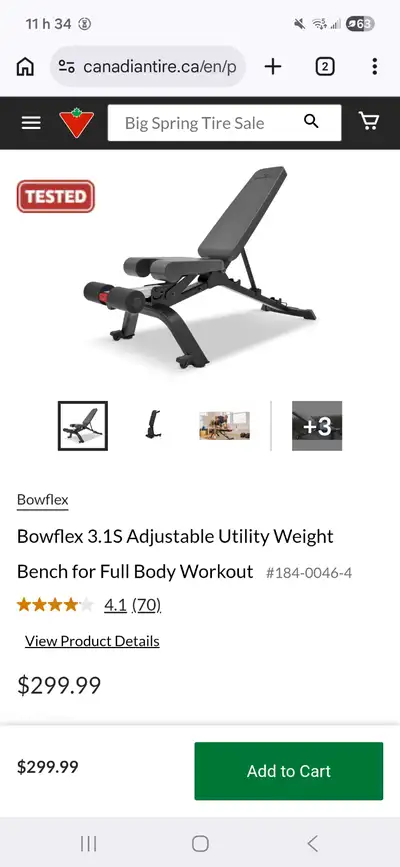 Banc de musculation BOWFLEX, View more