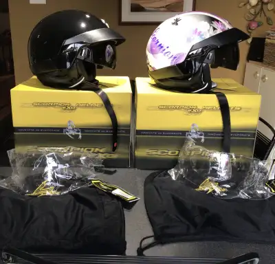 Brand new - never used Scorpion EXO-100 $60 each or $110 for the pair – Brand new. No scratches, no...