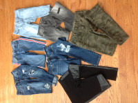 jeans, legging, pantalon style camouflage - fille