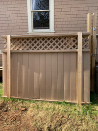 4 Wooden Fence Panels