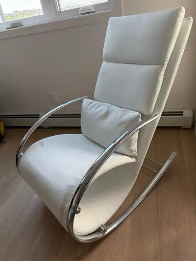 White rocking chair, View more