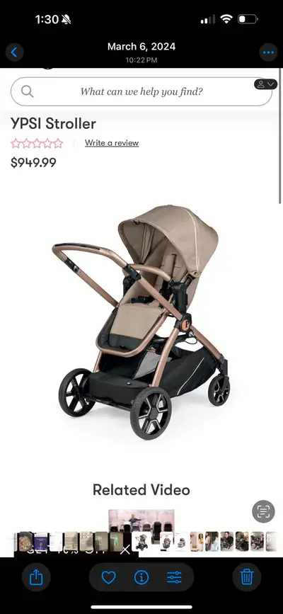 Stroller + Bassinet + carseat VERY GOOD CONDITION ( bassinet used twice only) bought for 2000$ limit...